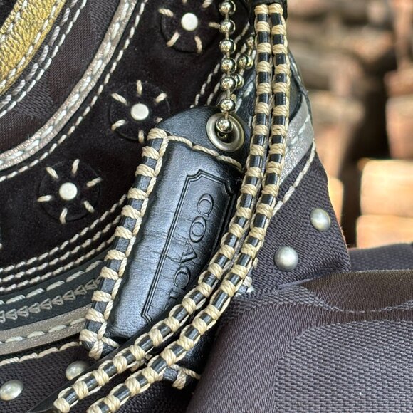 Coach Black Soho Hobo #10483 - Picture 5 of 12